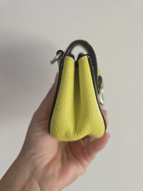 Coach Morgan Card Case on a Chain -  "Bright Yellow" or "Citrine" - Picture 9 of 11